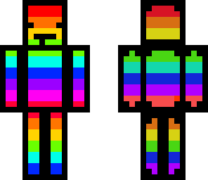 rainbow man werid