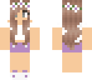 purple summer girl