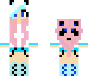 pink pastel panda