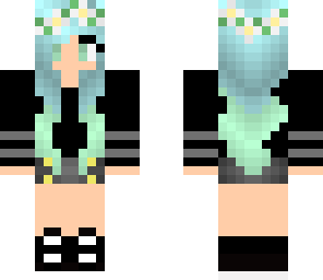 blue haired girl