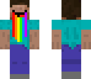 steve barfing rainbows