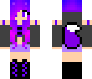 cute ender wolf girl