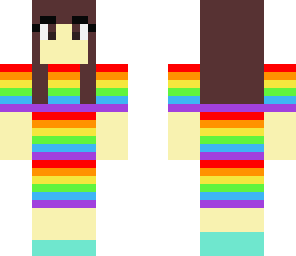 rainbow apple girl