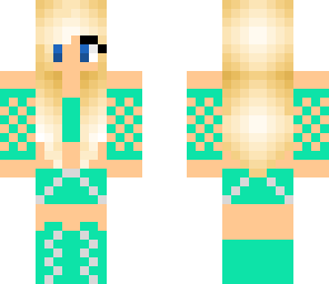 minty girl with a shawl