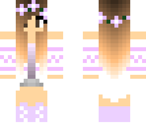 purple flower girl