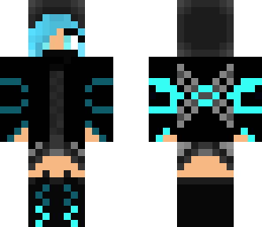 half lit up ninja girl