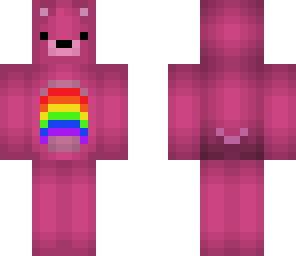 edited pink care bear