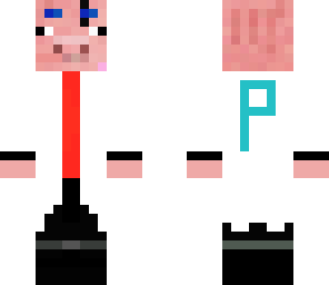 pig in lab coat