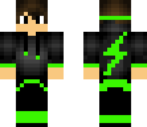 green hoodie