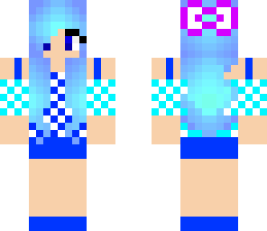 cute blue girl