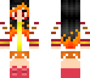 crazy fire hair girl