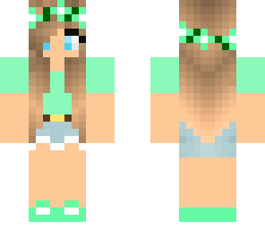 mint tumblr girl