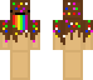 rainbow puking donut