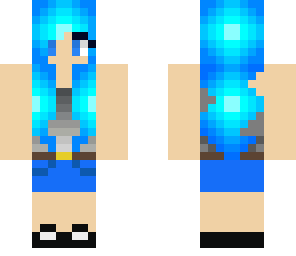 cool blue girl