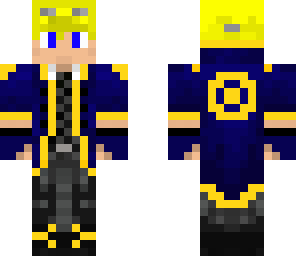 pixel mellon blue and gold