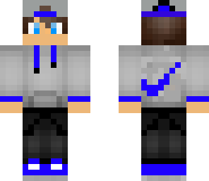 blue and grey nike boy