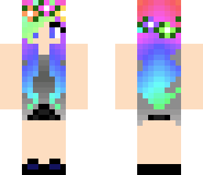 rainbow flower girl