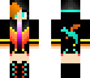 cool fire dragon girl