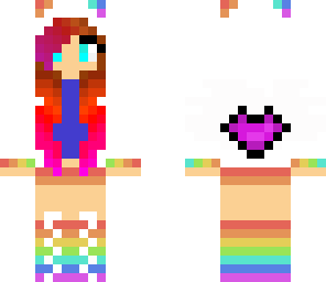 cute rainbow girl