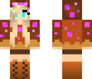 cute chocolate cake girl