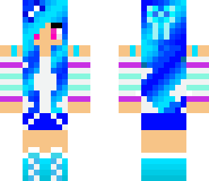 cute wave hair girl