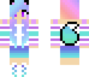 cute pastel wolf