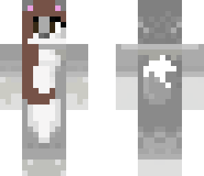Girl Cute Furry Wolf Hair Minecraft Skins