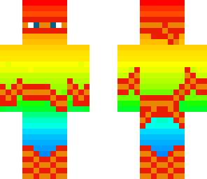 the rainbow ninja on summer vacation