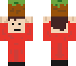 derp guy holding grass block