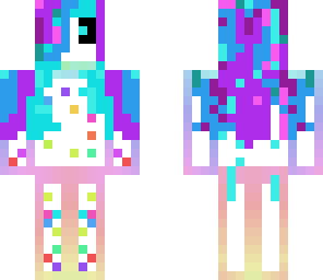 rainbow pastel girl