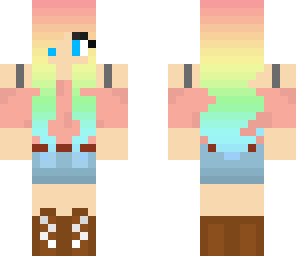 pastel girl with headphones