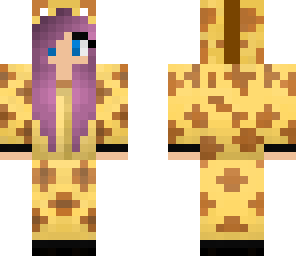 purple haired giraffe