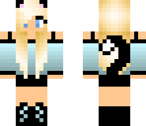 blue kitty girl