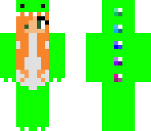 toxic green dinosaur girl
