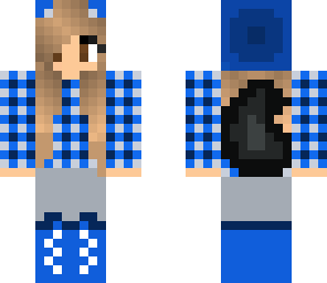 plaid shirt girl
