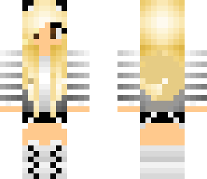 grey stripe girl
