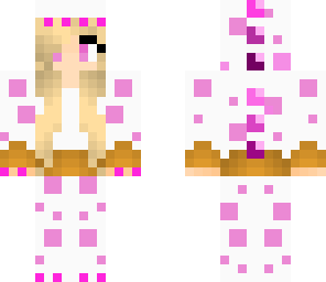 pink dino cake girl