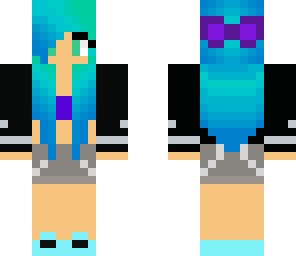 re-edited blue emo girl