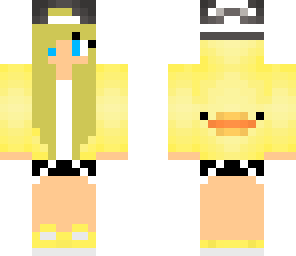 blonde duck girl