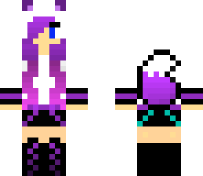 purple wolf girl