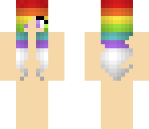 rainbow hair skin base