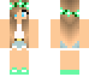 summer mint tumblr girl