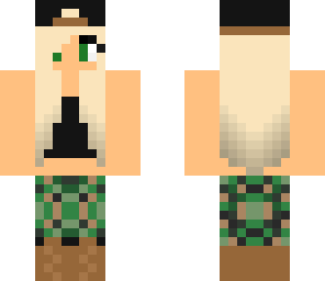 blonde camo crop