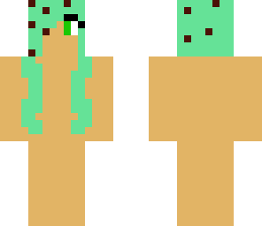 chocolate chip and mint hair hoodie skin base
