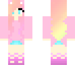 sunset cat girl