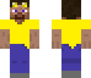 yellow steve with goggles