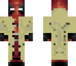 deadpool with over coat