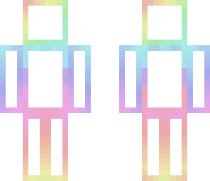 raibow outline herobrine