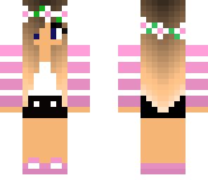 pink flower crown