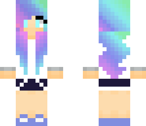 rainbow haired girl